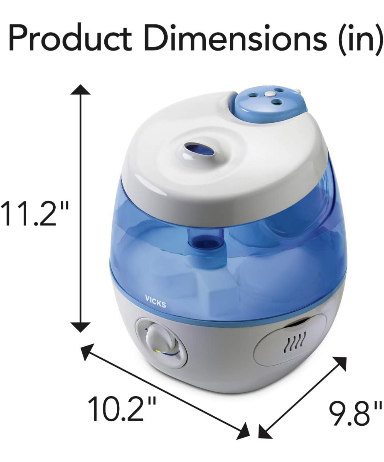 Vicks Sweet Dreams Cool Mist Humidifier, Blue - photo 5