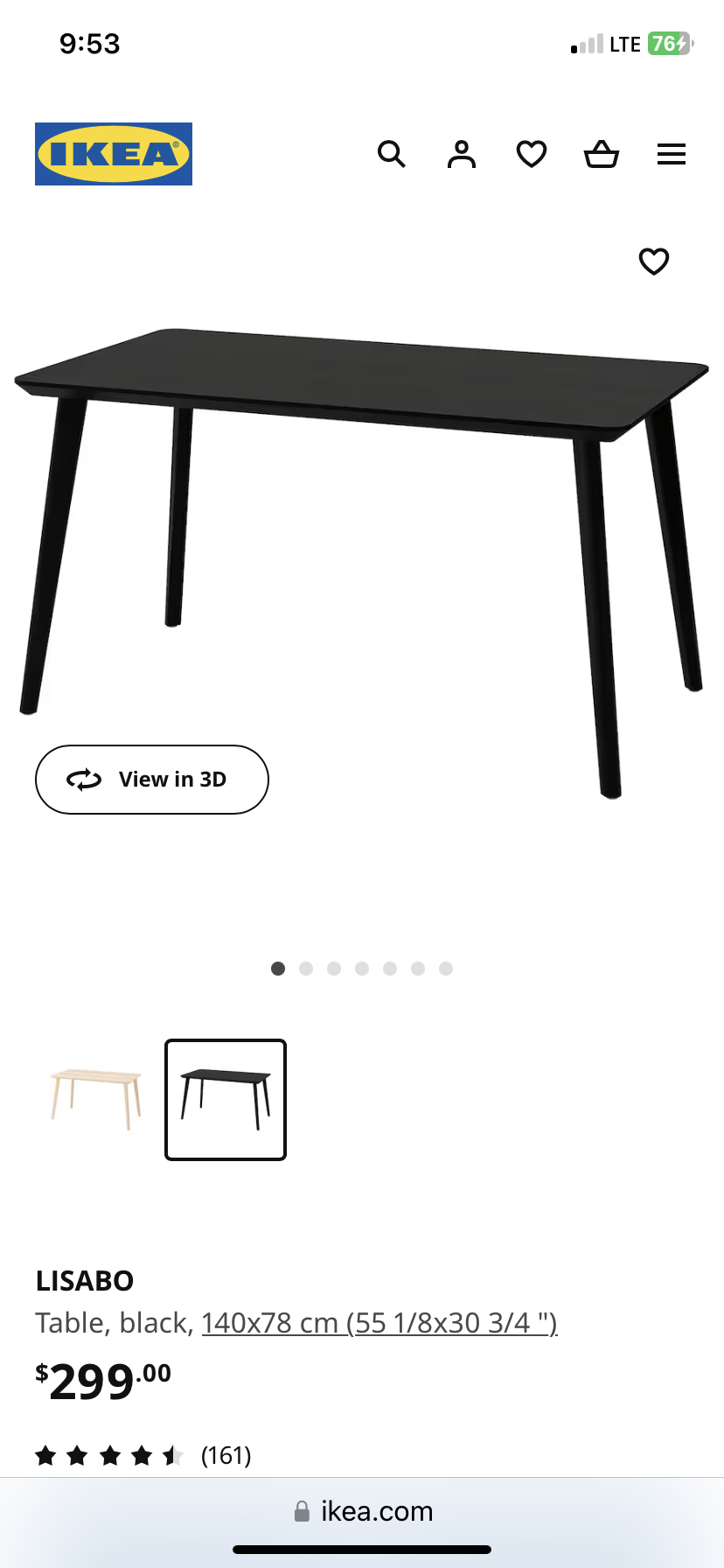 Ikea table and 4 chairs—Retail: $828–Delivery Available. - photo 2