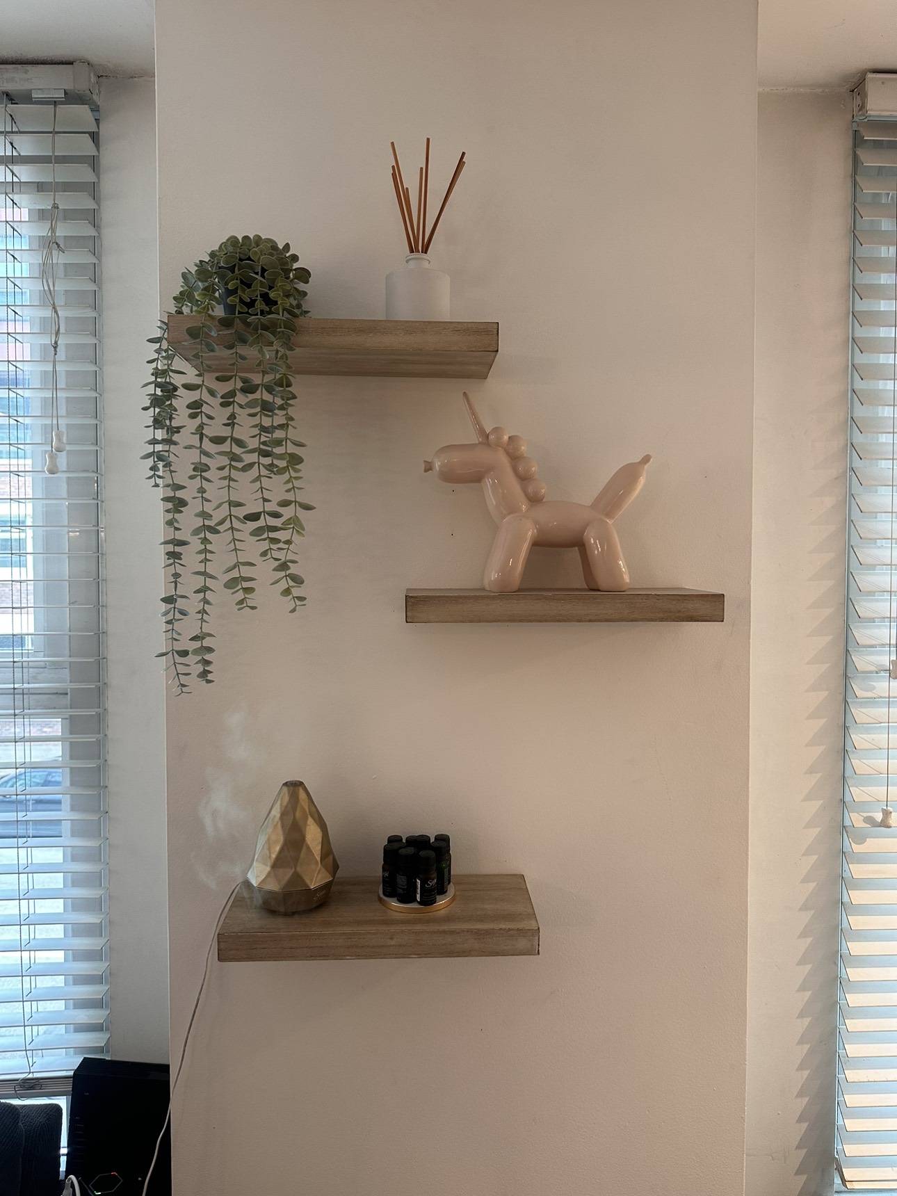 3 floating shelves