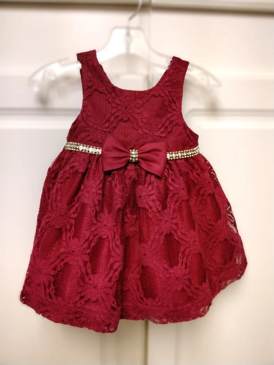 American Princess red dress, 12 months baby girl! - photo 3