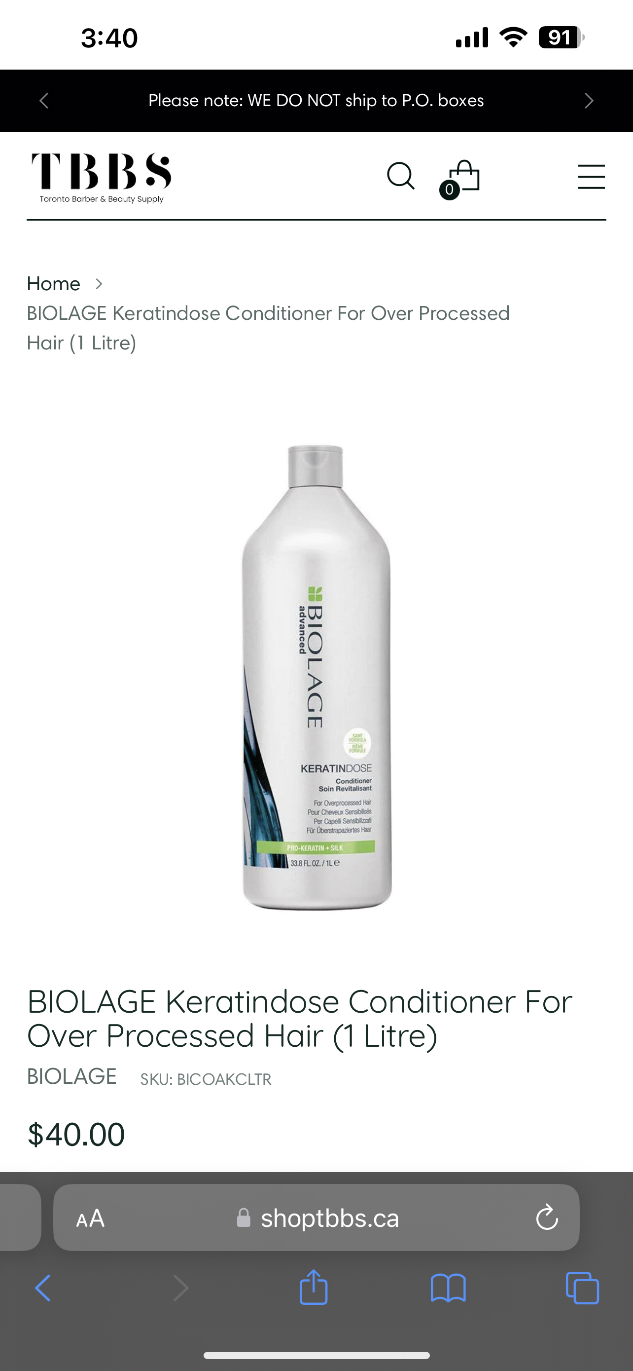 (Brand New) BIOLAGE Advanced KeratinDose Conditioner 1L - photo 2