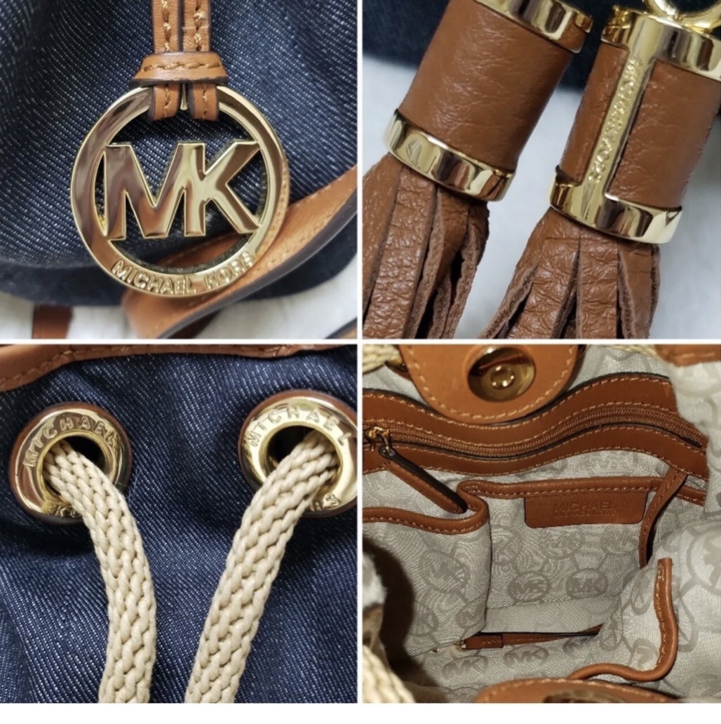 Michael Kors like new never used denim tote bag small image indicator(4)