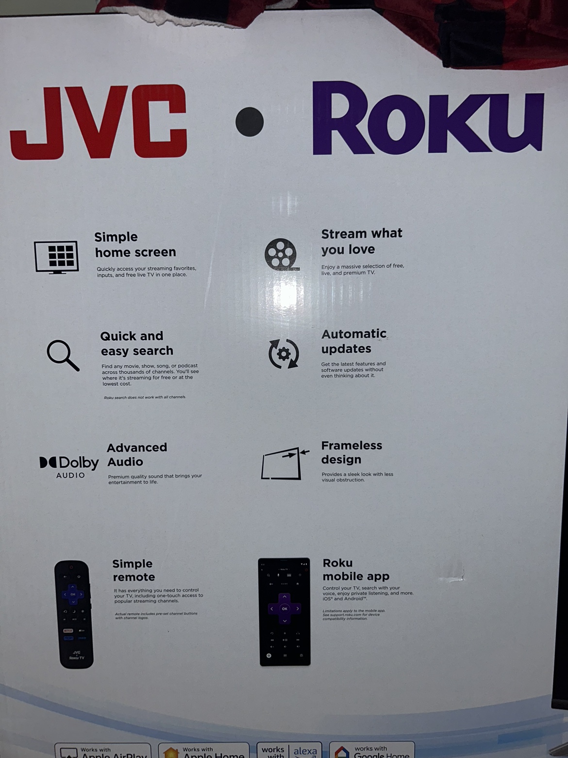 JVC ROKU TV 55” - photo 2