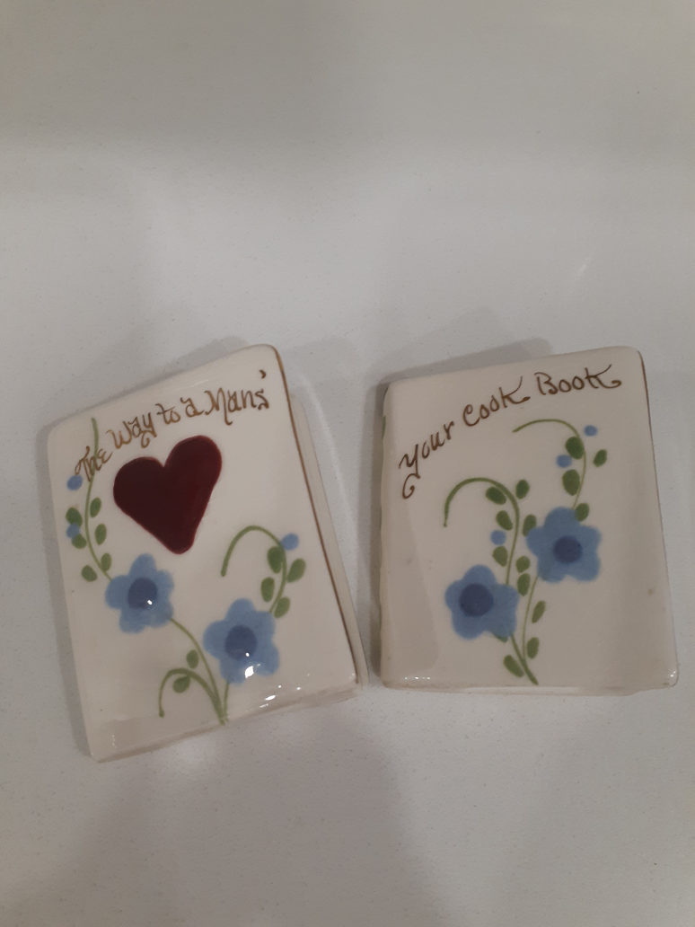 Vintage Poinsettia Studios California Salt and Pepper Shakers image indicator(2)