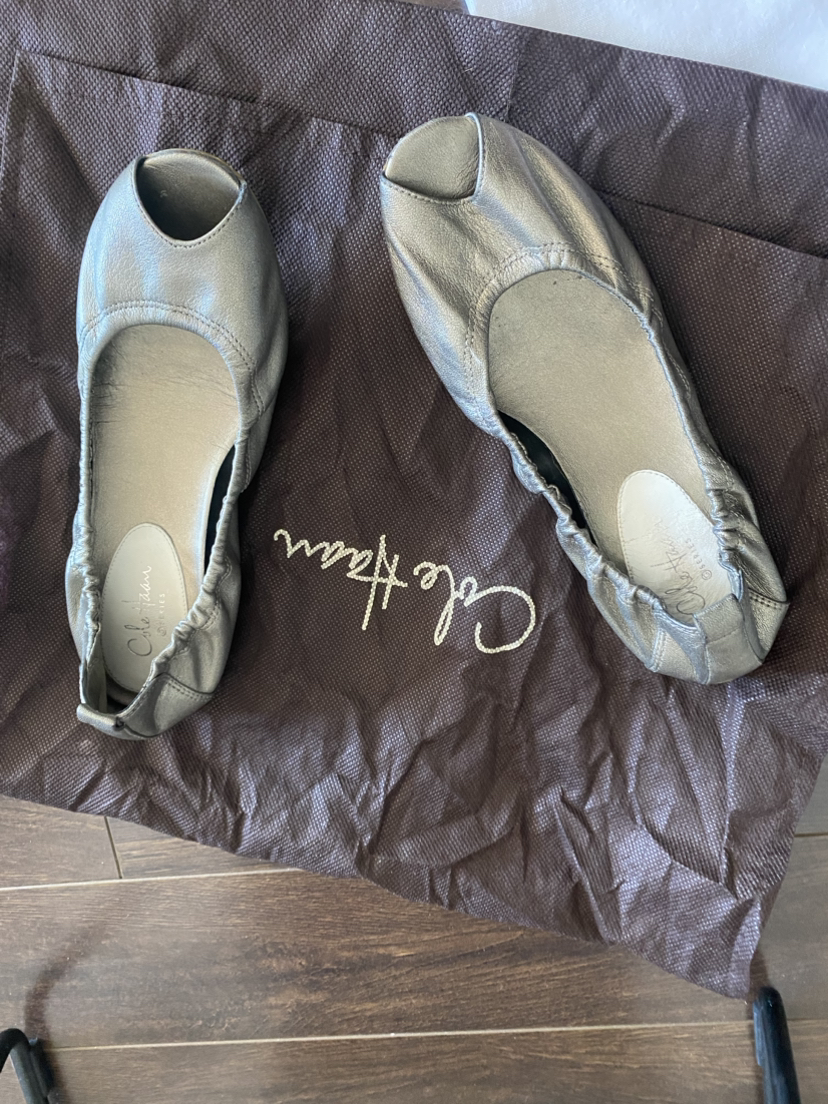 Cole Haan  Silver /Pewter Flats