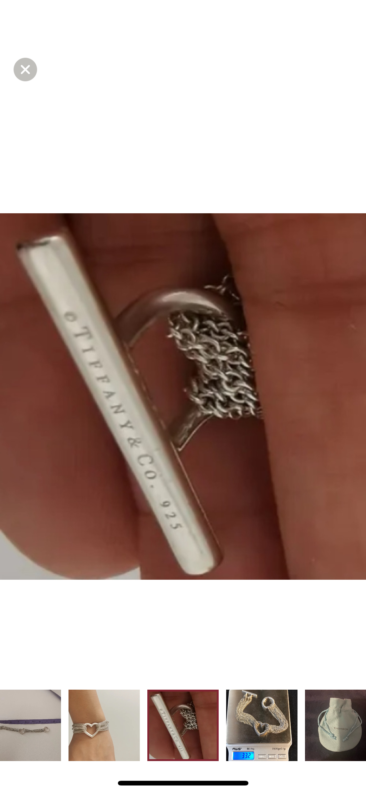 Tiffany Open Heart & Toggle Bracelet image indicator(5)