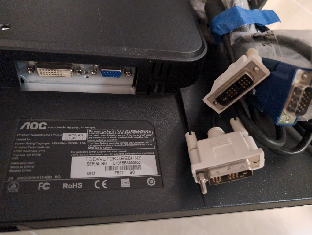AOC LCD Monitor 24" E2425SWD - photo 4