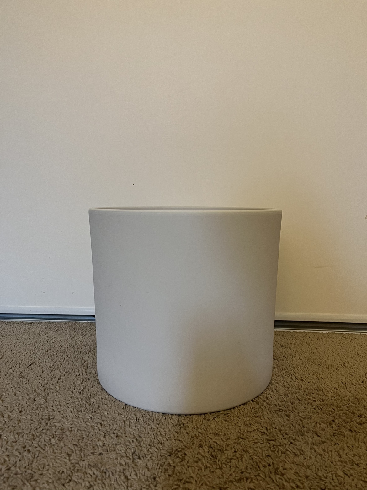 Large white plant cover pot thumbnail