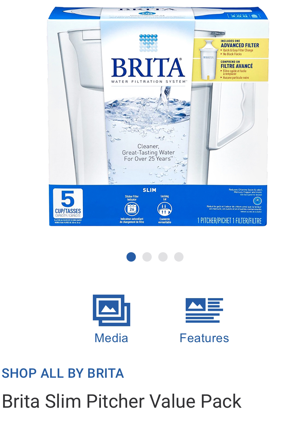 Brita Slim Pitcher Value Pack🥕🥕 image indicator(2)