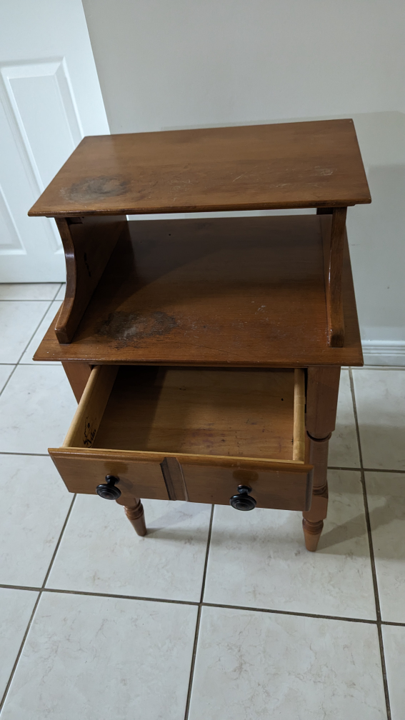Side table with drawer