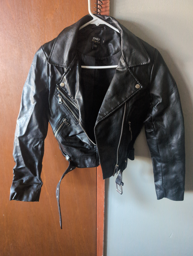 Only brand faux leather jacket, size 34