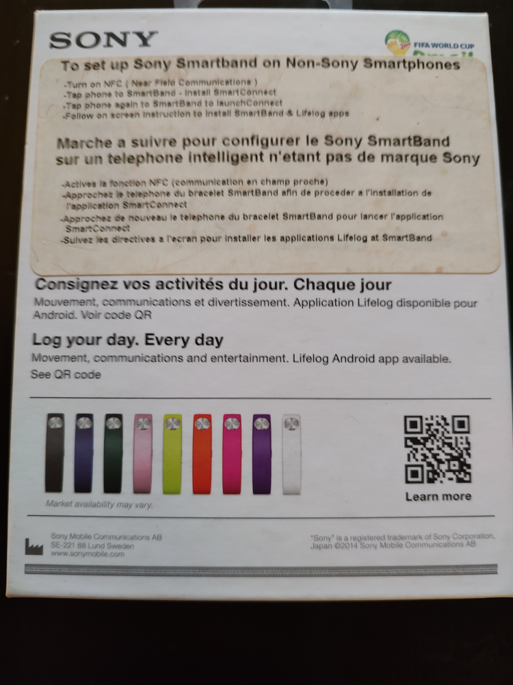 #freecycle Sony Smartband SWR10 BNIB image indicator(2)