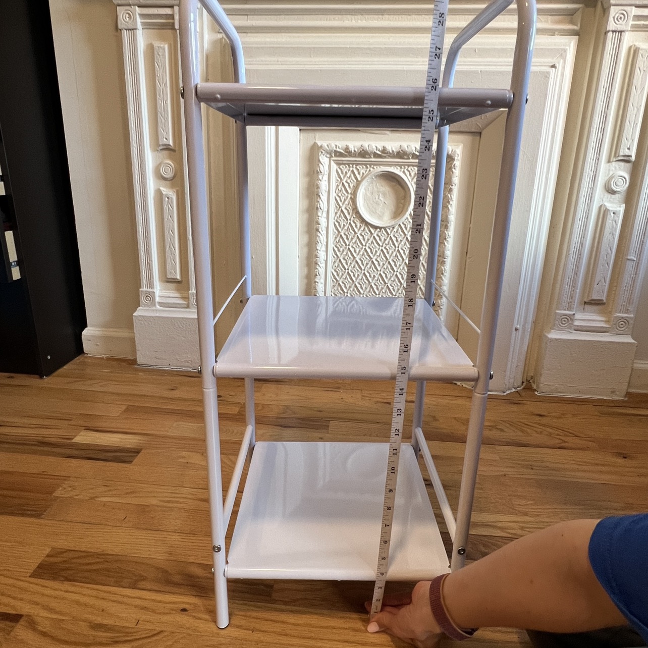 White metal shelf unit - photo 3