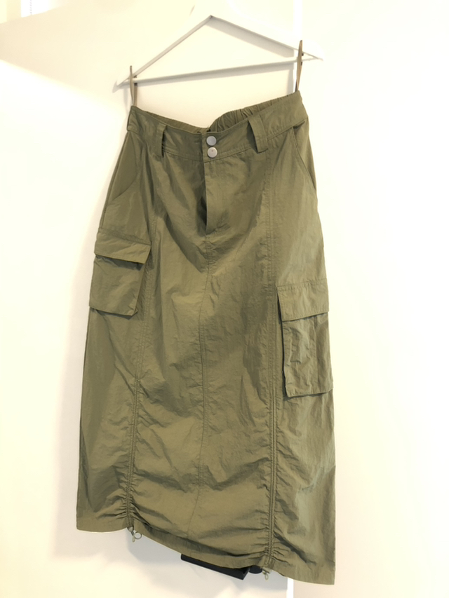 Cargo skirt with ruched hem detail thumbnail
