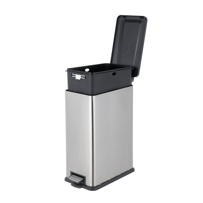 Squared Away™ Stainless Steel 45L Rectangle Trash Can - photo 2