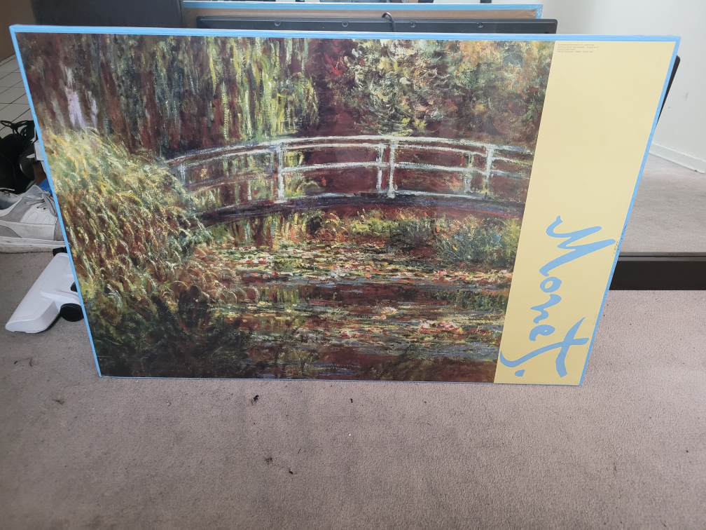 Monet waterlily wall art painting print thumbnail