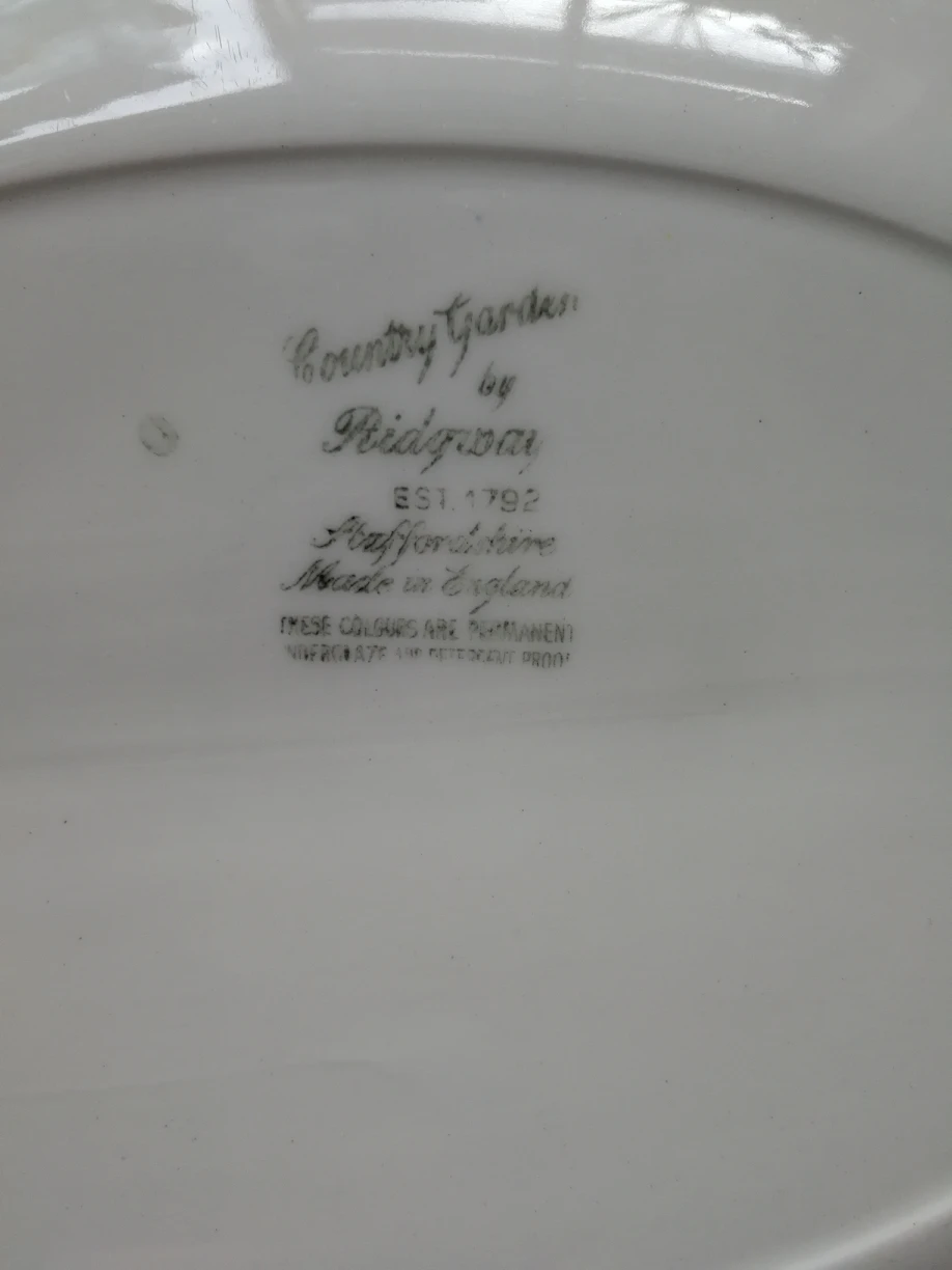 Vintage Ridgway oval plate image indicator(3)