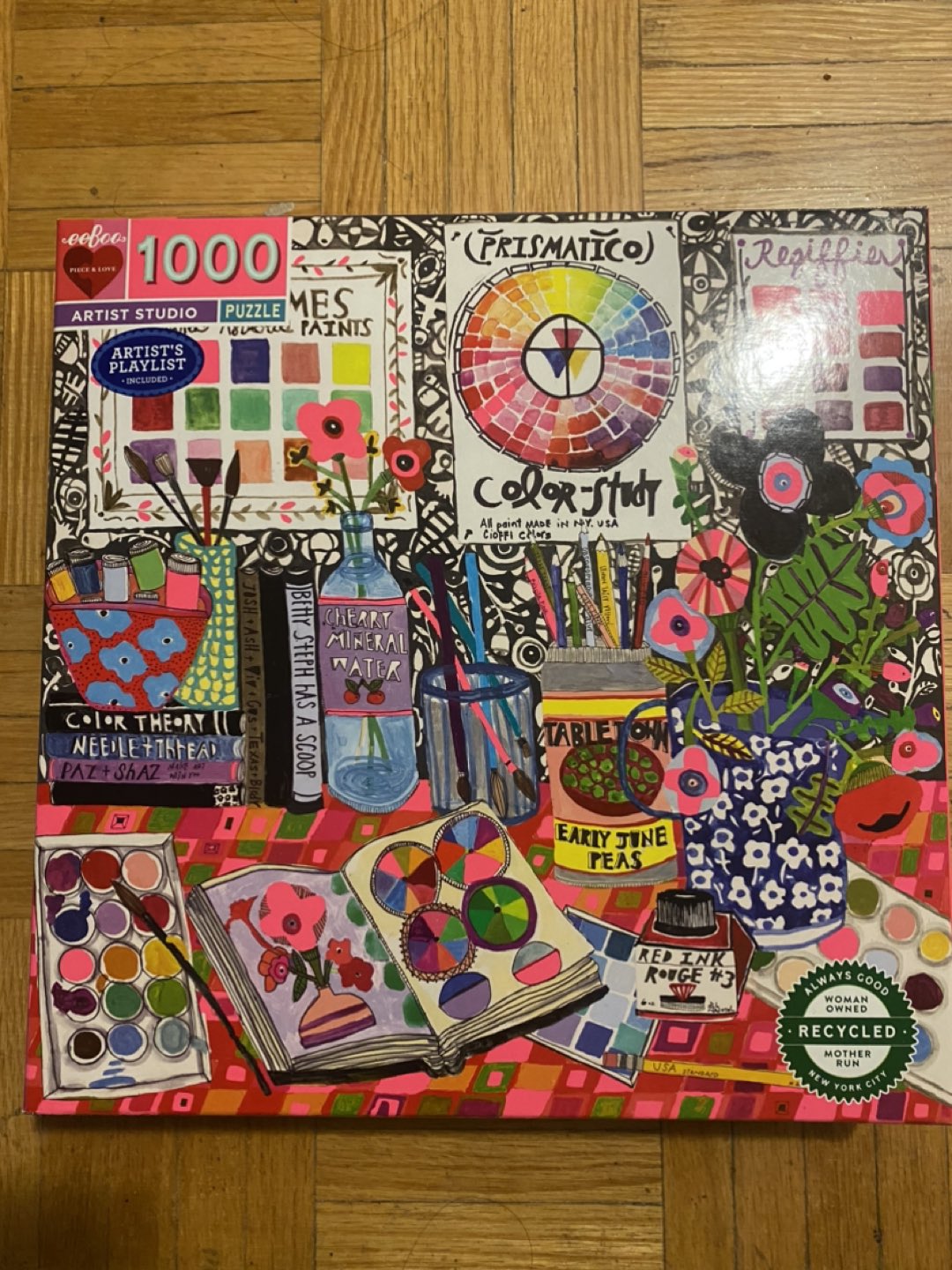 Puzzle- “Artist’s Studio” 1000 piece puzzle - Eeboo brand, New - photo 2