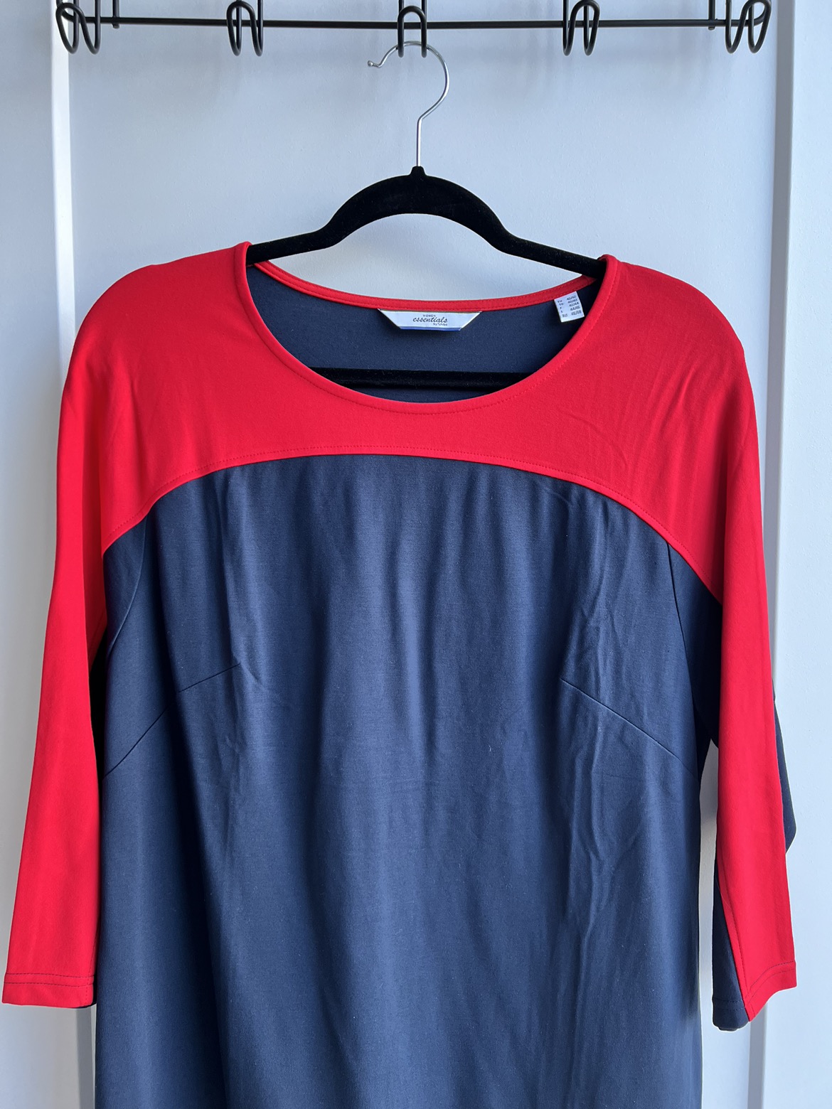 Navy and Red T-Shirt Dress image indicator(2)