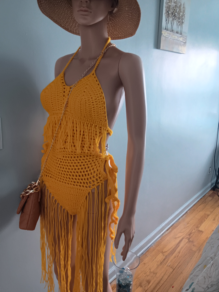 Sexy crochet one pice