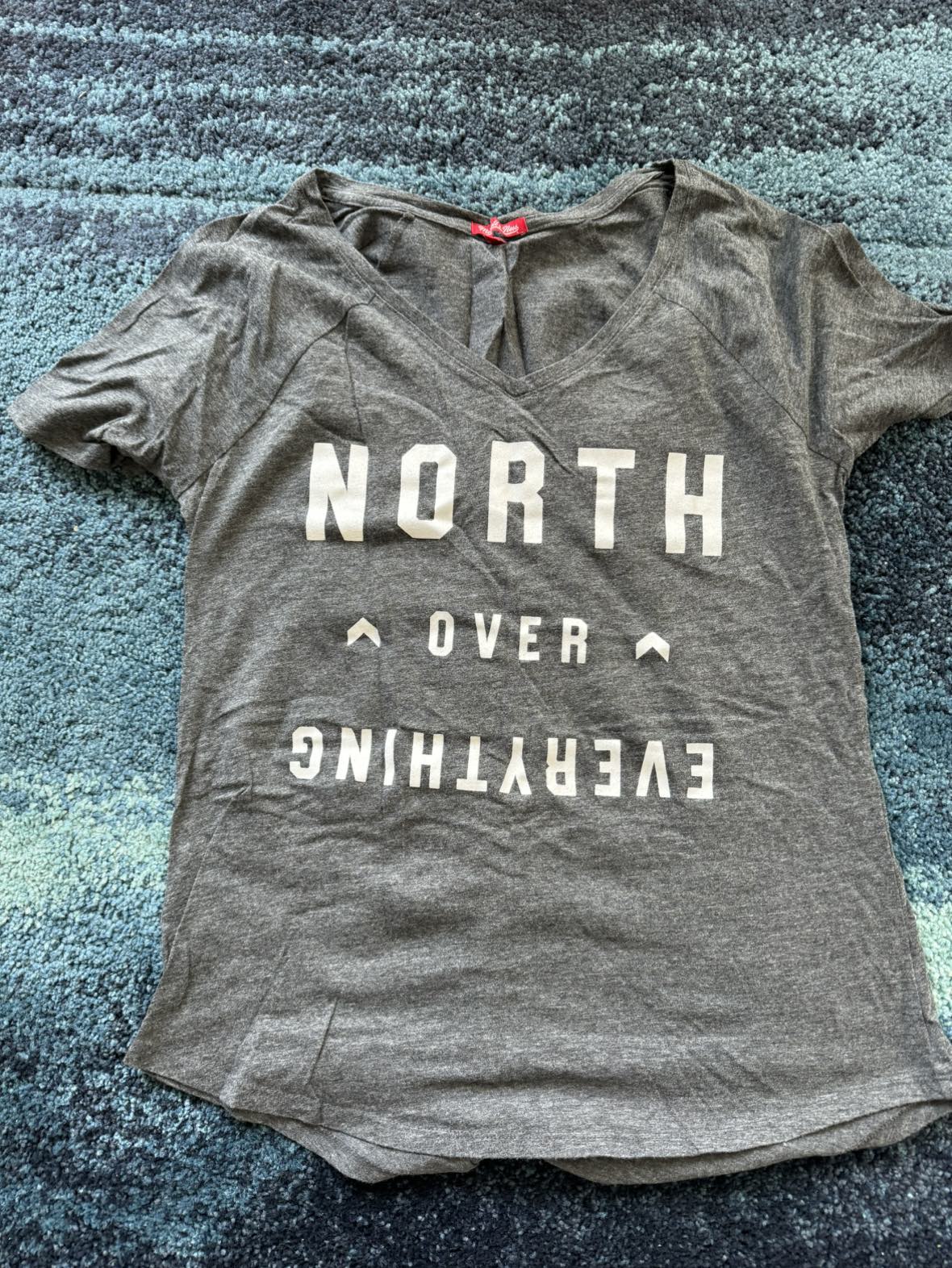 🏀 North Over Everything Grey Tshirt thumbnail