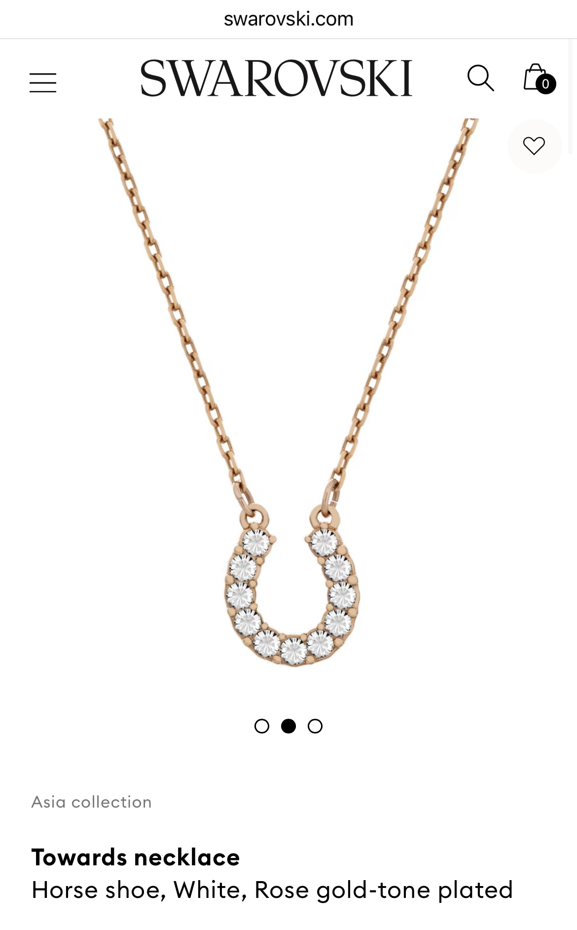 Swarovski necklace (never used) thumbnail
