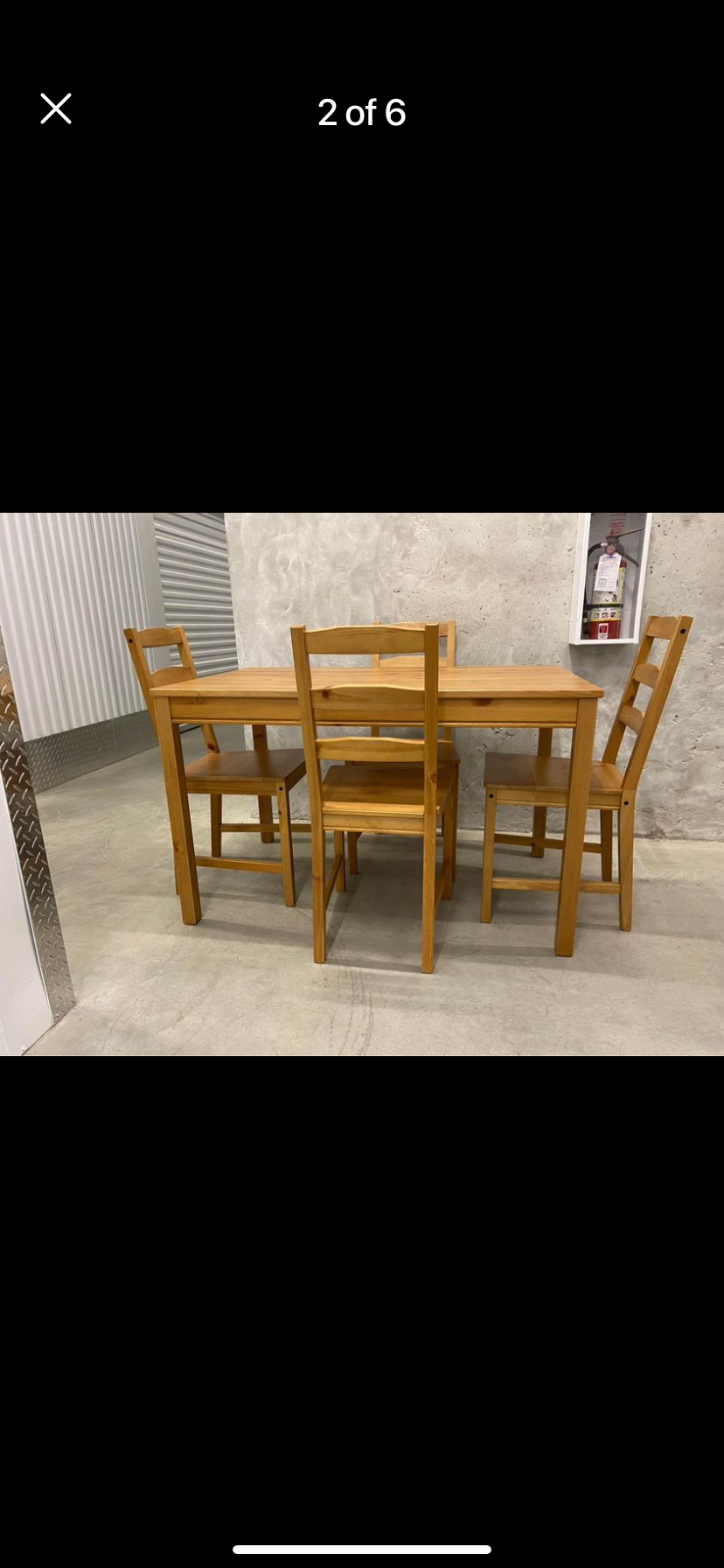 IKEA Jokkmokk table and 4 chairs—Delivery Available. - photo 3