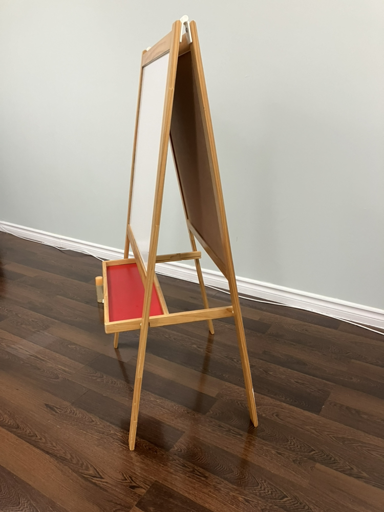 Double sided Chalkboard and White board