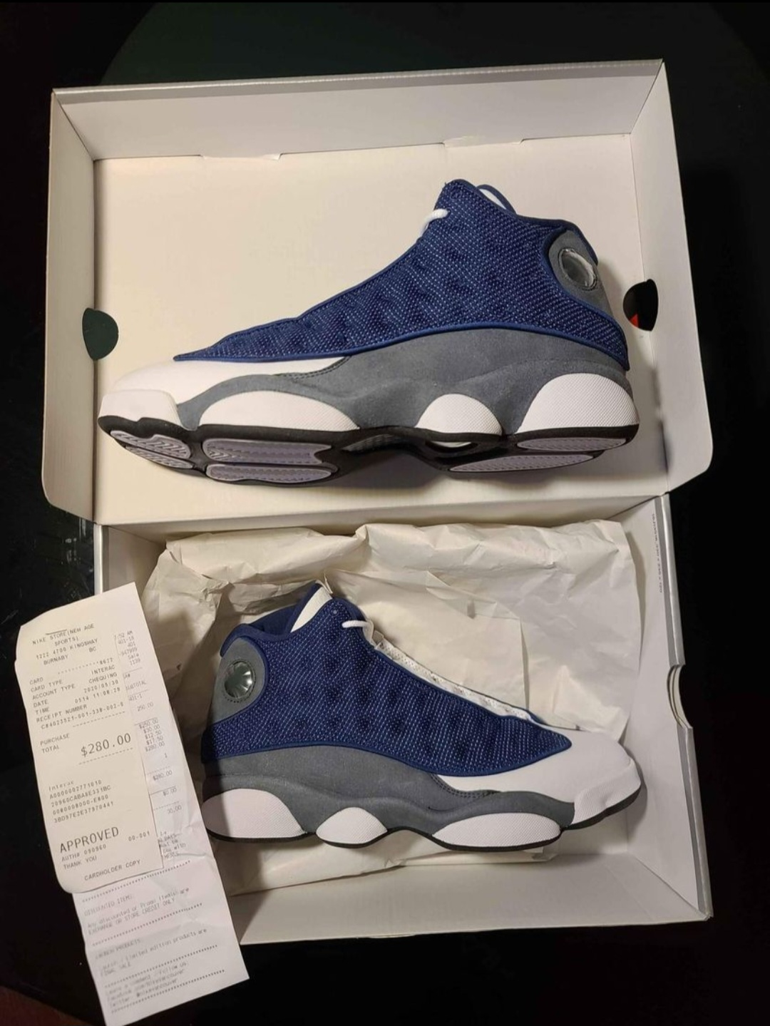 JORDAN 13 FLINT 2020 with purchase receipt DEADSTOCK