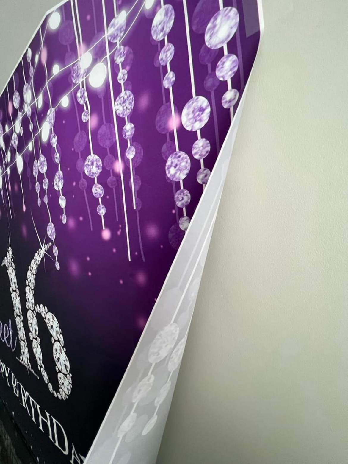 New Sweet sixteen wall  backdrop big banner image indicator(4)