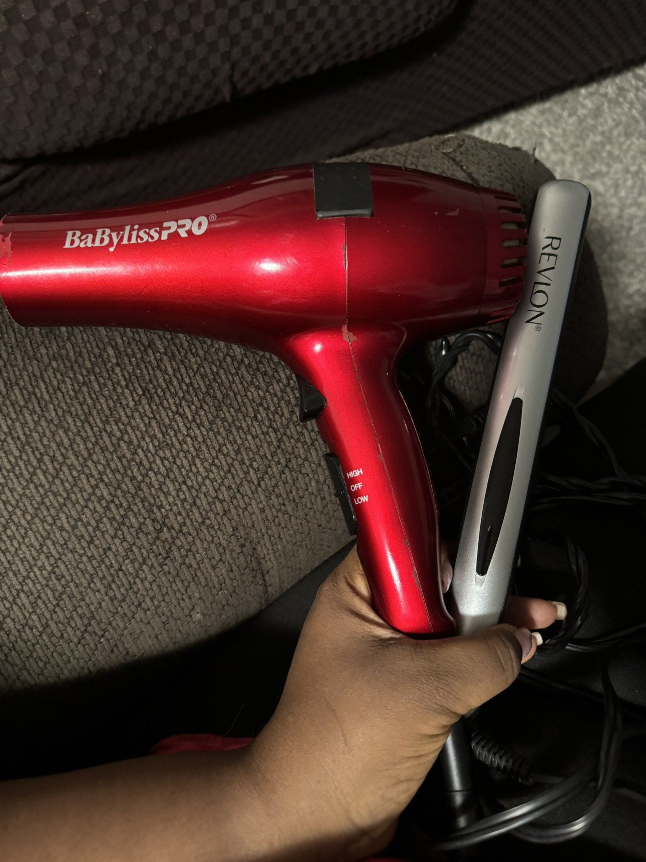 BabylissPRO Hair dryer & Revlon straightener flat iron