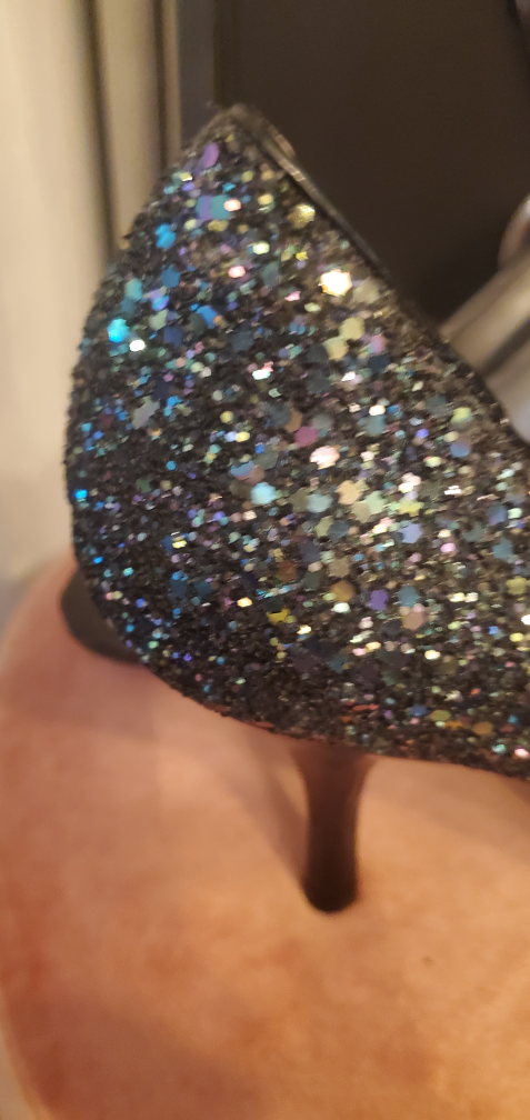 Open toe Sparkly pumps image indicator(2)