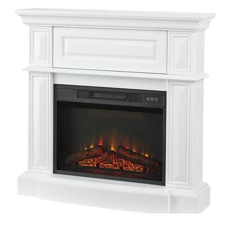StyleWell 38" Electric Fireplace in White thumbnail