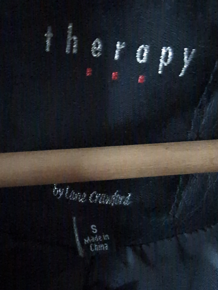 therapy brand faux leather jacket , small - photo 2