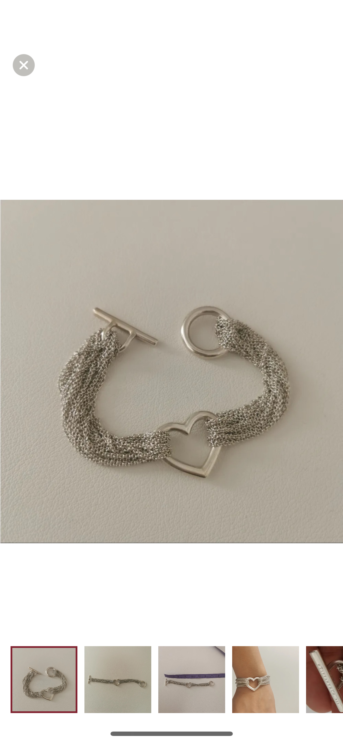 Tiffany Open Heart & Toggle Bracelet image indicator(2)
