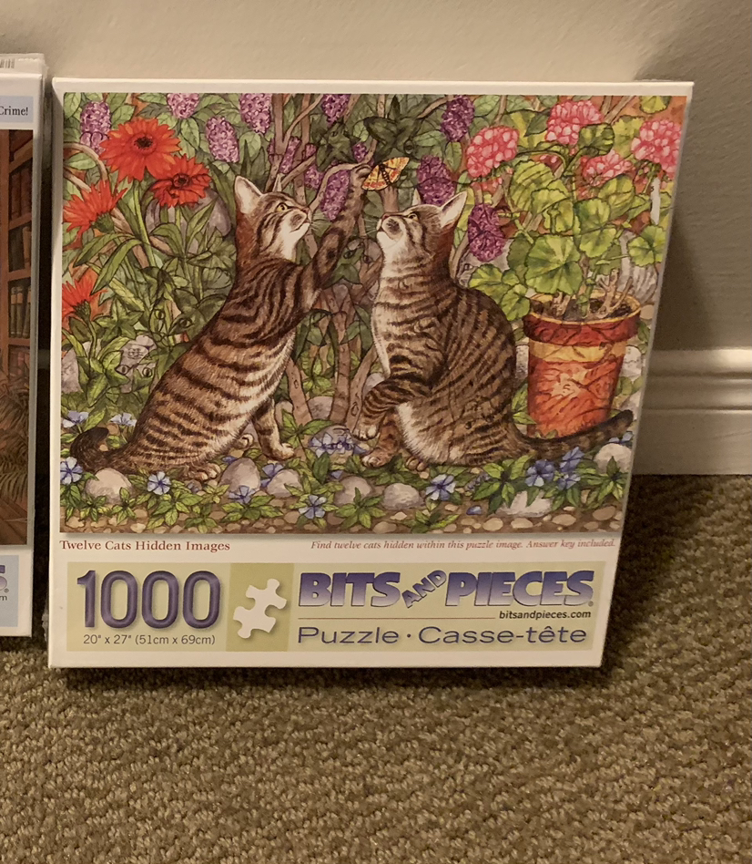 sealed, 1000 pcs bits n pieces cat puzzle thumbnail