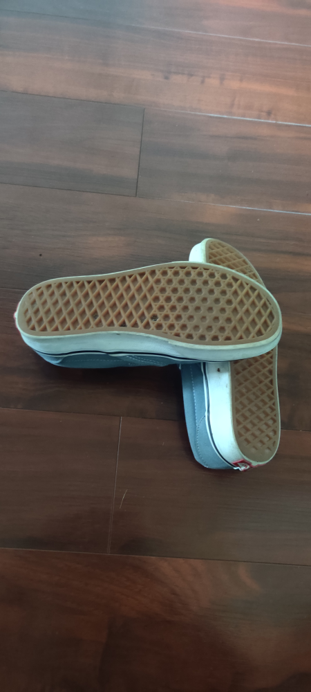 Vans classic slip ons in blue size 4.5 image indicator(2)