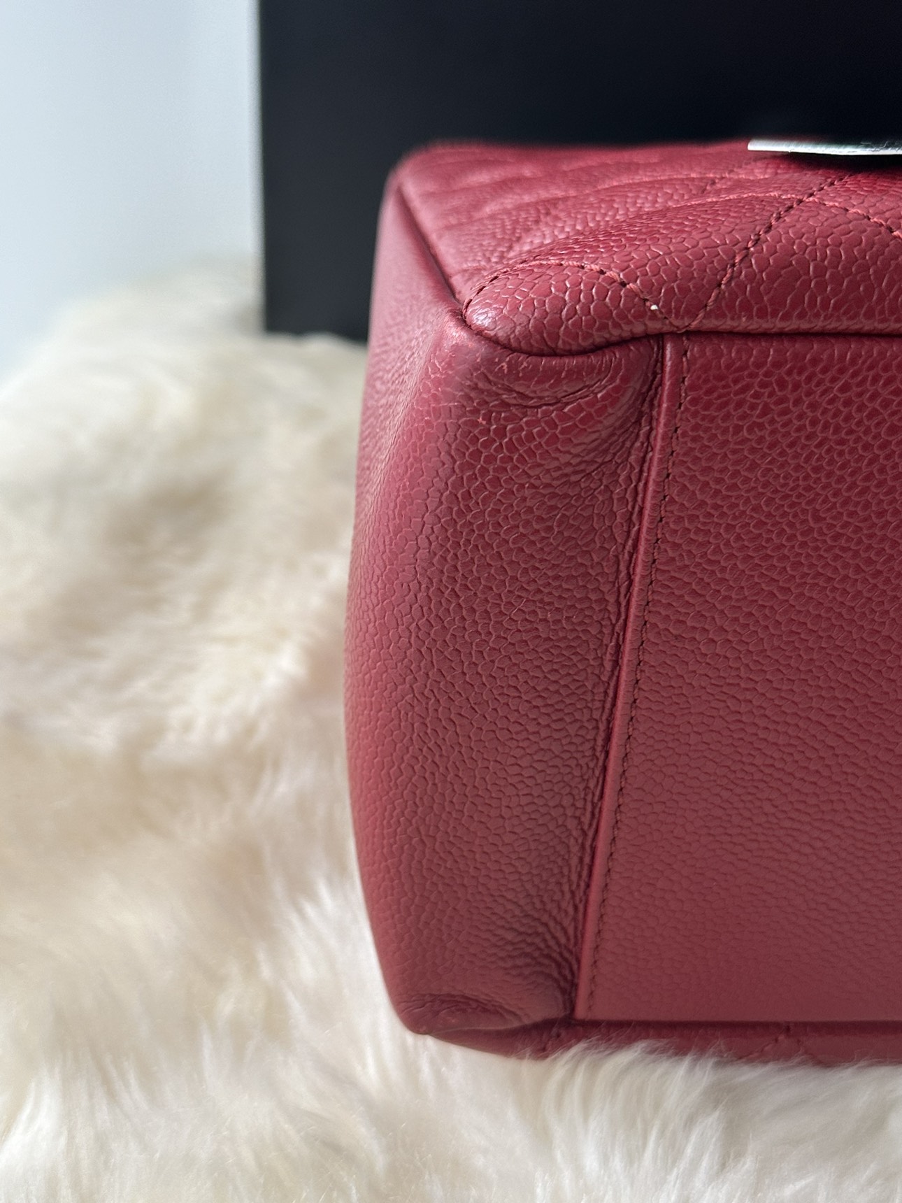 Chanel caviar GST tote with silver hardware image indicator(6)