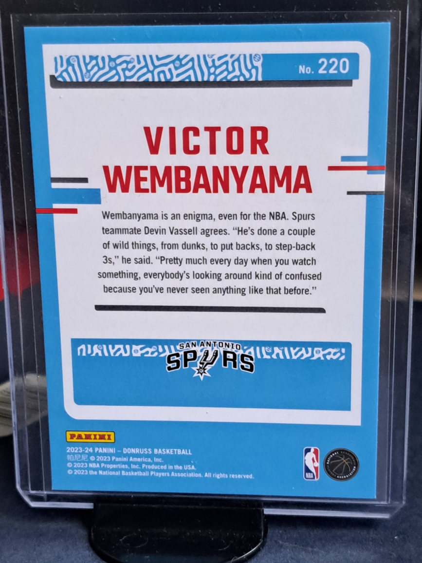 NBA Card- Victor Wembanyama #220 Rated Rookie - photo 2