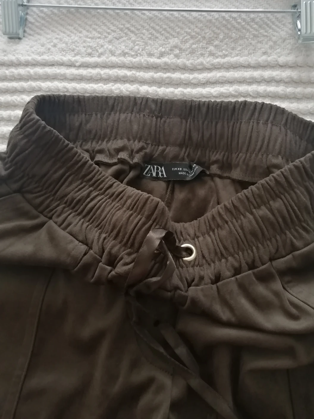 Zara Faux Suede Cargo Pants/joggers image indicator(4)