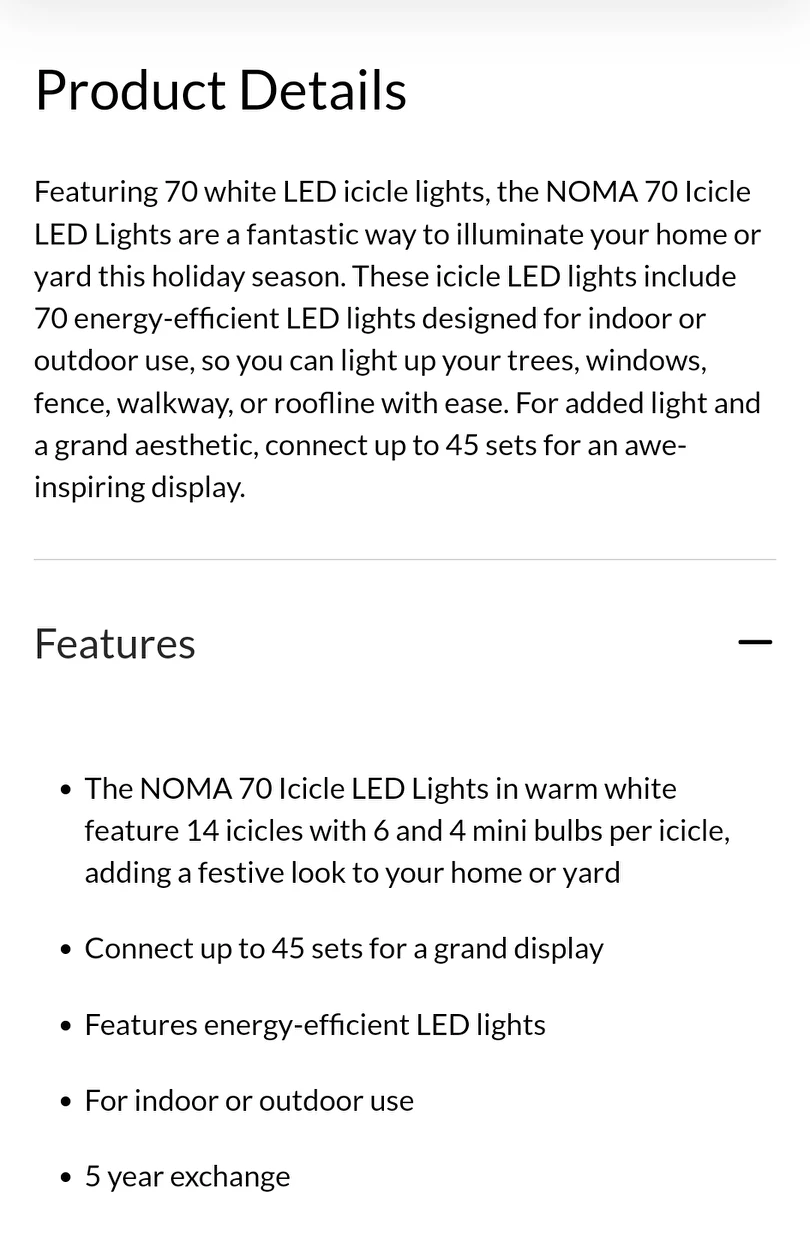 Icicle Indoor/Outdoor LED Christmas Lights BNIB image indicator(3)