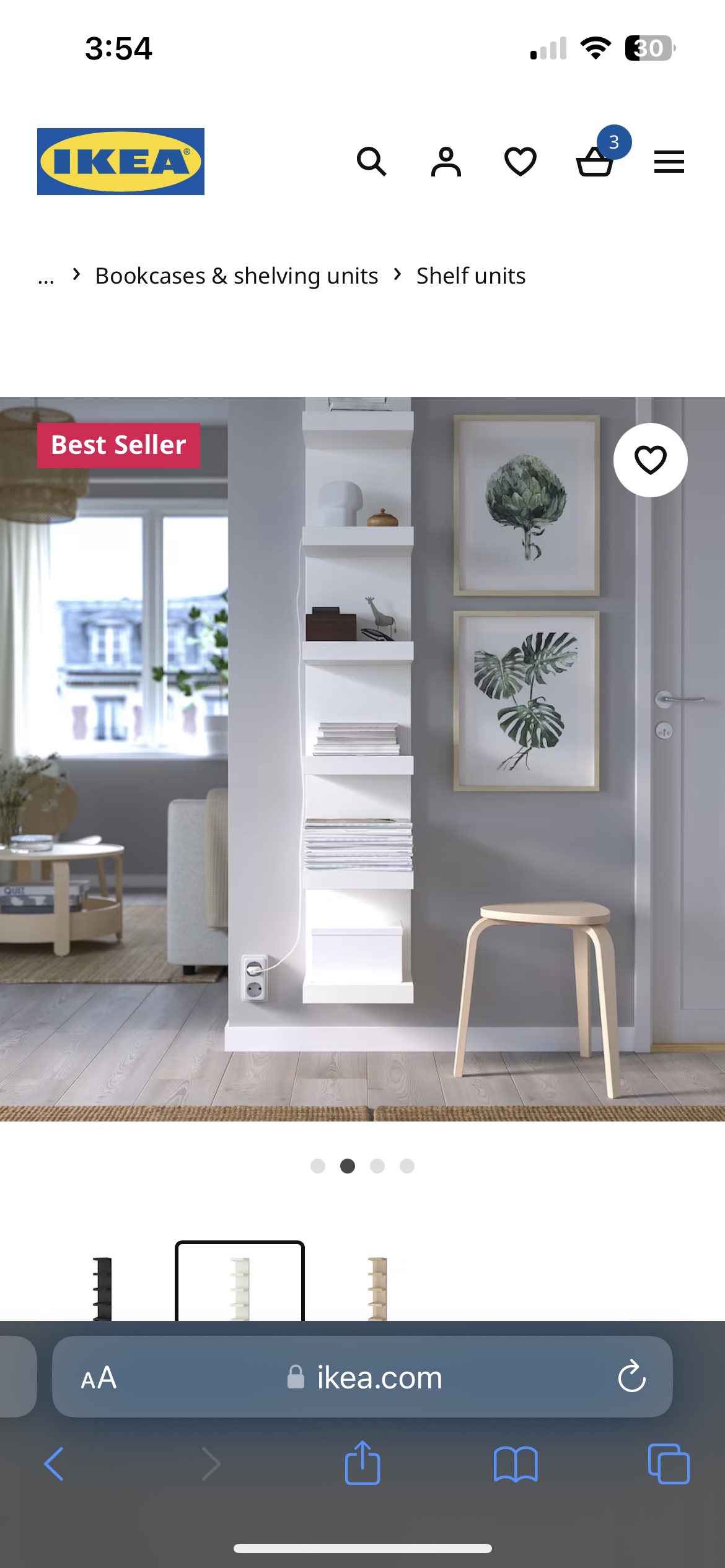 Ikea lack wall mounted shelf unit