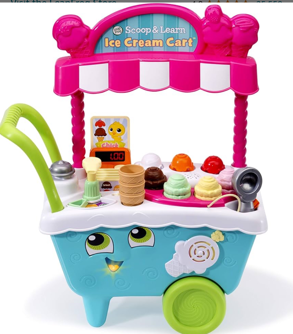 Musical ice cream cart for kids