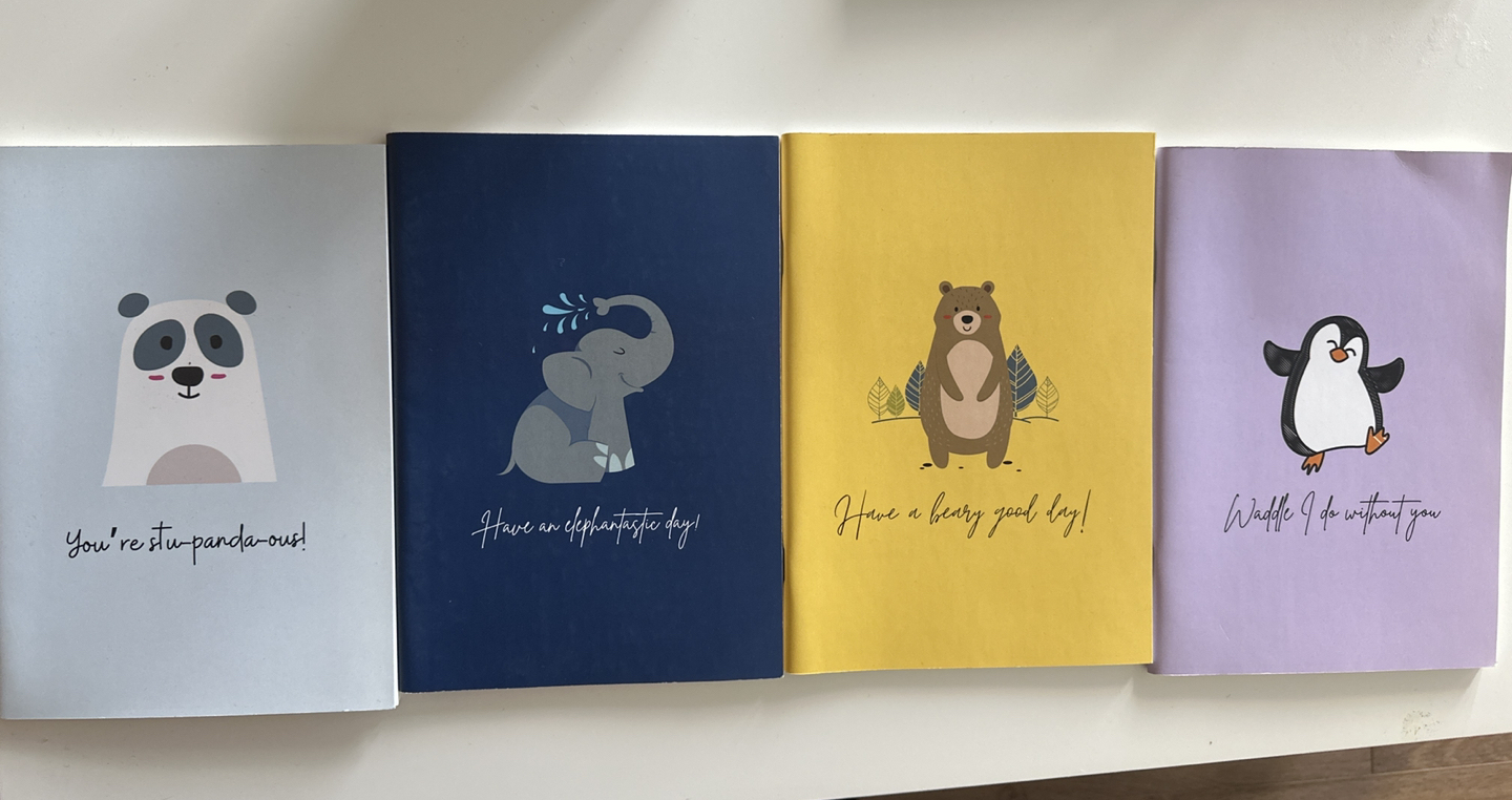 Blank notebooks