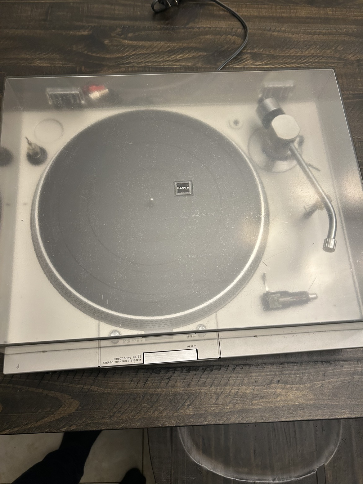 Vintage Sony Turntable 1979 PS-T1 Complete Working image indicator(6)