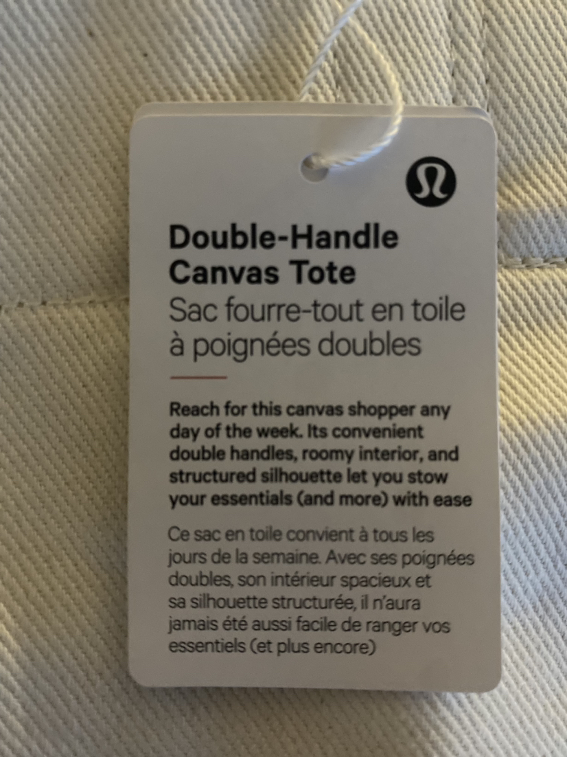 Lululemon - Double Handle Canvas Tote - photo 4