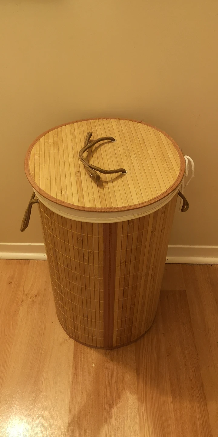Bamboo Laundry Hamper with Removable Liner 🏈 thumbnail