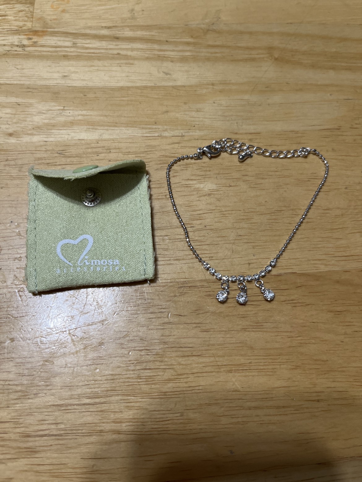 Mimosa silver Anklet