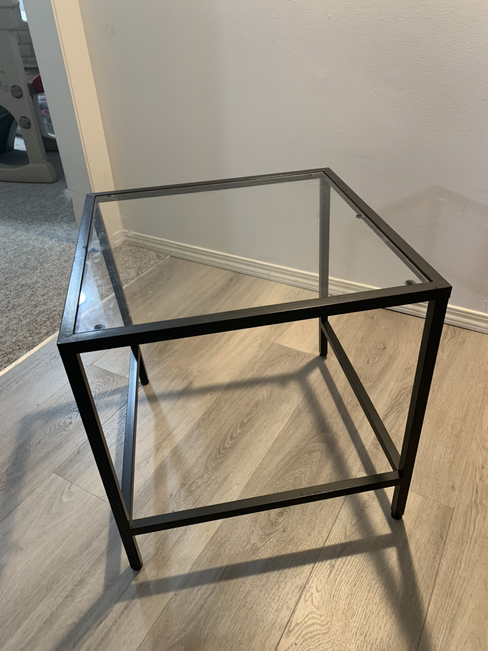 IKEA Side Table Glass Top - photo 4