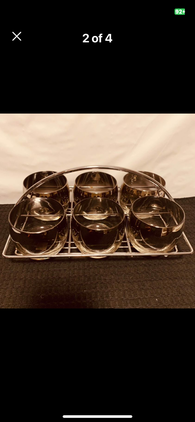 MCM Silver Fade Roly-Poly Glasses In Caddy 🏈 thumbnail